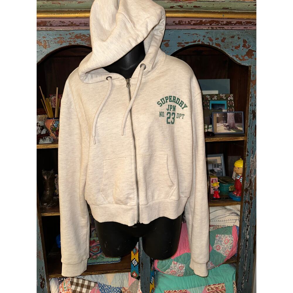 SUPERDRY ATHLETIC ESSENTIAL CROP HOODIE